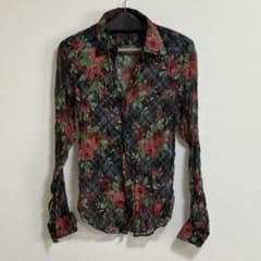 TORNADO MART トルネードマート 花柄 長袖シャツ 薔薇 シワ加工 - メルカリ