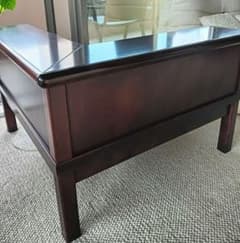 引取はお値引 ソファ用コーナーテーブル 正統派 高級家具モリシゲ