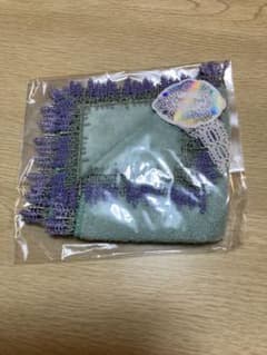 近沢レース店 タオルハンカチ ラベンダー グリーンのサムネイル