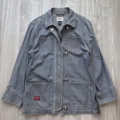 LAUREN JEANSヒッコリーストライプ ファイアーマンジャケットA3028 LAUREN JEANSヒッコリーストライプ ファイアーマンジャケットA3028