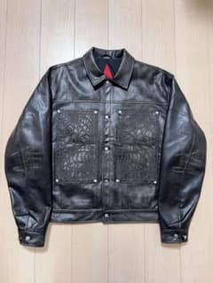 【完売品✨】【THEBOYHASNOPATIENCE】レザー ジャケットのサムネイル
