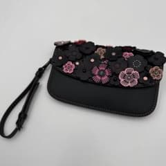美品■コーチ ティーローズ レザー クラッチ ポシェット レザー ショルダーのサムネイル