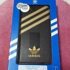 新品未使用 adidas iPhone6ケース 黒金 手帳型のサムネイル