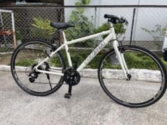 【大阪 引取り限定】 ルイガノ　クロスバイク i*8様 【整備済】大阪府柏原市引き取り限定 ルイガノ クロスバイク 白