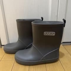 試着のみ☆キッズ　レインブーツ　長靴　グレー　20cmのサムネイル