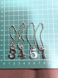 ゴルフクラブ用 番手タグ チャーム 3 4 5 7のサムネイル