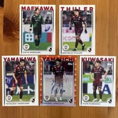 Topps Jリーグ ヴィッセル神戸 山内翔 直筆サインカード他 5枚セット