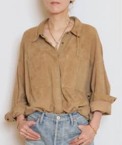 虎＆龍さん専用】MUSE de Deuxieme Classe スエードシャツ - メルカリ