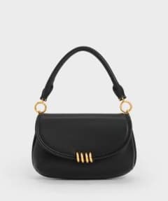 Charles & Keith ハンドバッグ ブラックのサムネイル