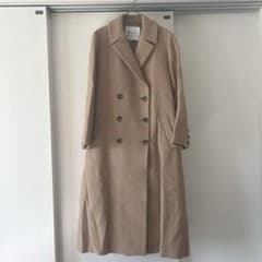 美品Mystrada ベージュ ダブルブレスト ロングコート Mystrada ベージュ ダブルブレストコート 36 - メルカリ