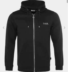 BALR. ブラック フルジップパーカー定価3万5200円 - メルカリ