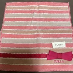 FURLA ストライプ ハンカチ ピンクのサムネイル