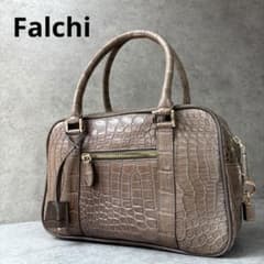 美品！Falchi ファルチ マットクロコダイル 最上級 ブラウン 