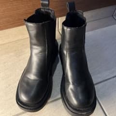 レディース サイドゴアブーツ ブラックのサムネイル