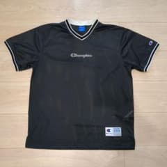美品】チャンピオン メッシュ Vネック Tシャツ XL 黒 C3-TB347 - メルカリ
