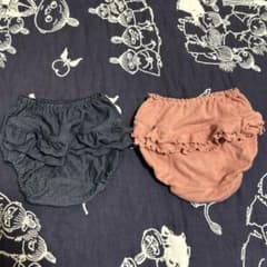 デニムとピンクのフリルパンツセット 90-95cmのサムネイル