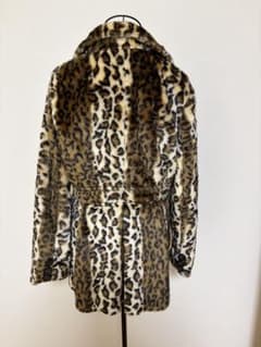 레오파드 무늬 가짜 모피 코트 표범 무늬 표범 무늬 병 무늬 GAL 걸