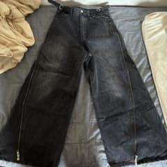 GRANCY デニムパンツ ワイド ファスナーアレンジのサムネイル