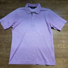 マンシングウェアMunsingwearパープル系ドライ素材ポロシャツ　Mサイズ