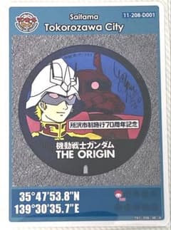 ⚫️マンホールカード 第16弾 埼玉県 所沢市 D001 ロット011 英語版