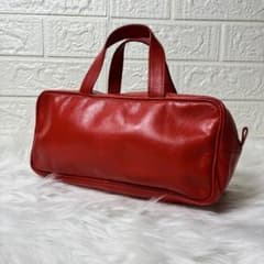 希少】COMME des GARCONS ハンドバッグ コムデギャルソン 赤 - メルカリ