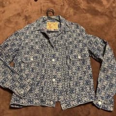 EVISU ジャガード モノグラム 総柄 ジャケット 40 - メルカリ