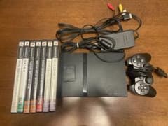 PS2 SCPH-70000 本体セット&ソフト7本セット（最終値下げ）のサムネイル