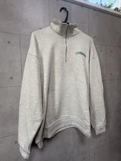 Mr. Pin [Good Condition] Monomart Half Zip Sweatshirt M Gray Embroidered Logo