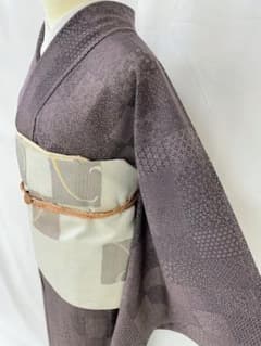 新品未使用】正絹絽江戸小紋 夏名古屋帯セット 夏着物 Mサイズ 涼感 
