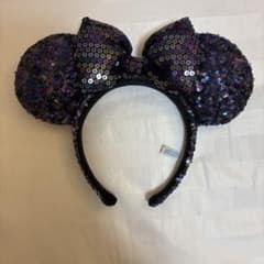 ディズニー ミニー カチューシャ スパンコール ブラックのサムネイル