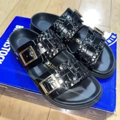ビルケンシュトック クロコ型押しサンダル St. Barth ビルケンシュトックのユナイテッドアローズ限定サンダル