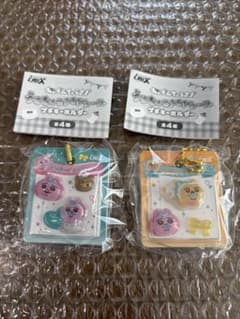 おぱんちゅうさぎ うるちゅるPOPシール プチキーホルダー 2点セットのサムネイル