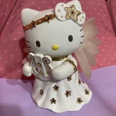 希少 ハローキティ 天使 ファイバー 陶器 オルゴールライト 平成レトロ