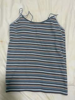 ボーダー キャミソール ブルー系のサムネイル