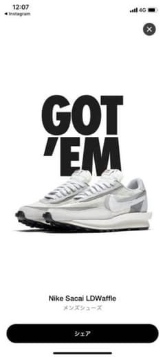 NIKE LDWAFFLE/SACAI  ナイキ　ワッフル　サカイのサムネイル