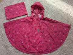 HOT BISCUITS ミキハウス ベビーレインポンチョ いちご柄 70～90のサムネイル