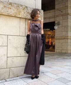 値下げ☆My shawty  matte satin pants dressのサムネイル