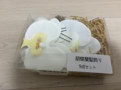 胡蝶蘭髪飾り 9点セット 和装小物のサムネイル