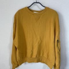 トレーナー スウェット レディース M 古着 イエローのサムネイル