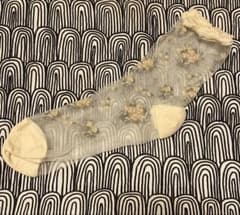 花柄 シースルー ソックス 靴下