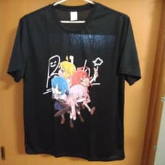 アニメキャラクターTシャツ XXL 黒 ぼっちざろっく 速乾素材 - メルカリ