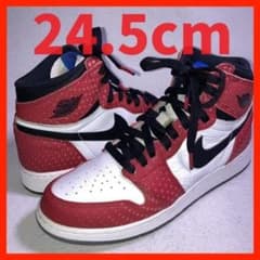 에어 조던 1 레트로 하이 GS 레드 화이트 블랙 스파이더 맨 24.5cm