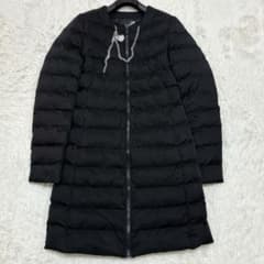 美品✨️ ラブモスキーノ ロングダウンコート ノーカラー シルバーロゴ 