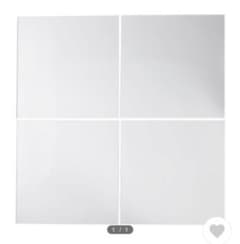 IKEA イケア LOTS ロッツミラー 鏡 ウォールミラー 両面テープ付きのサムネイル