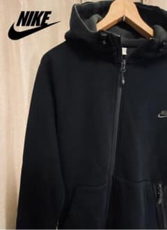 【NIKE 】フルジップパーカー　黒　Ｌのサムネイル