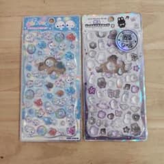 ぷくぷくあわわちゃん 光るジュエルプチドロップ シール 2種セットのサムネイル