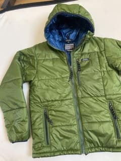 超美品] デニムダンガリー ダウンジャケット シンサレート 150 カーキ