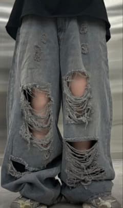 Never mind the XUdamage denim pantsのサムネイル