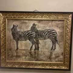 金運　開運　絵画　ゴットフライドマルタ　シマウマ　アート　馬　インテリア　雑貨のサムネイル