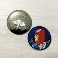 もののけ姫 缶バッジ 2種セットのサムネイル